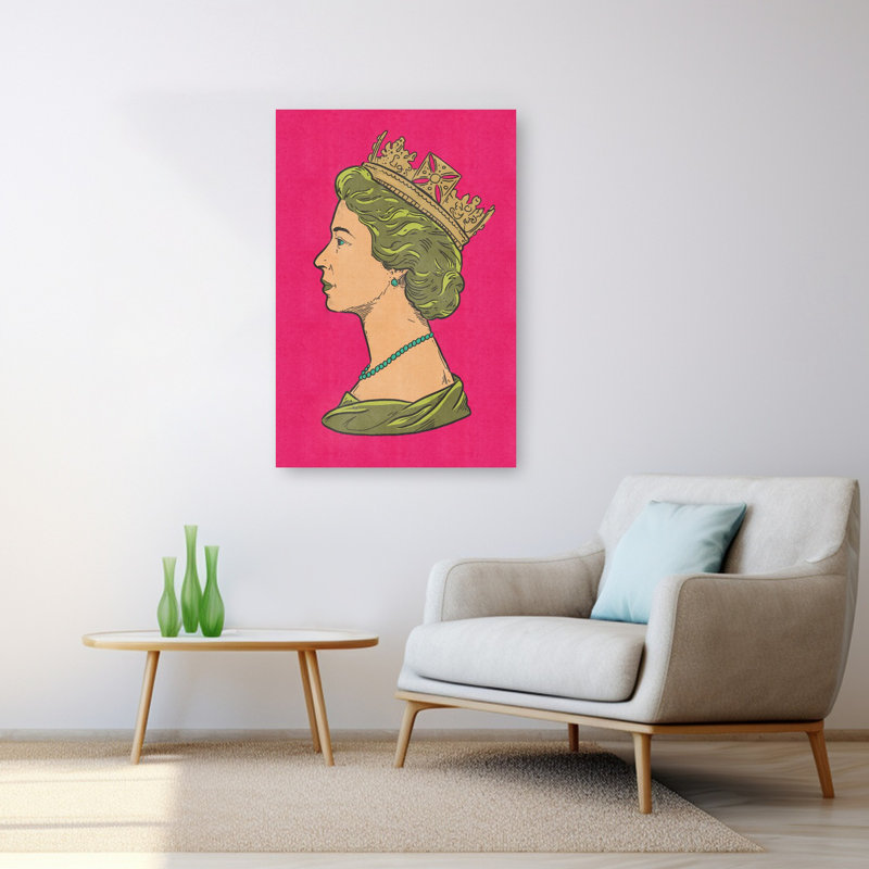 Art mural emblématique grand profil contemporain, H 48 po x l 32 po