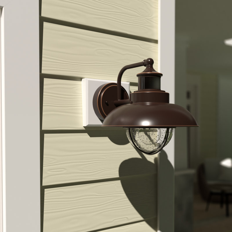 Emestine Wall Light, 10" H x 10" W x 12" D, Burnished Bronze