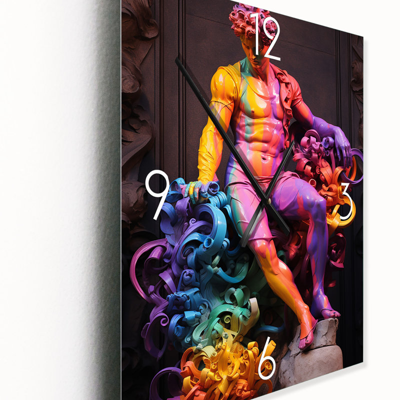 Horloge murale arc-en-ciel David de Michel-Ange, Petit