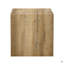 Table basse moderne carrée en bois