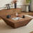 Creative minimal solid wood coffee table-110399656