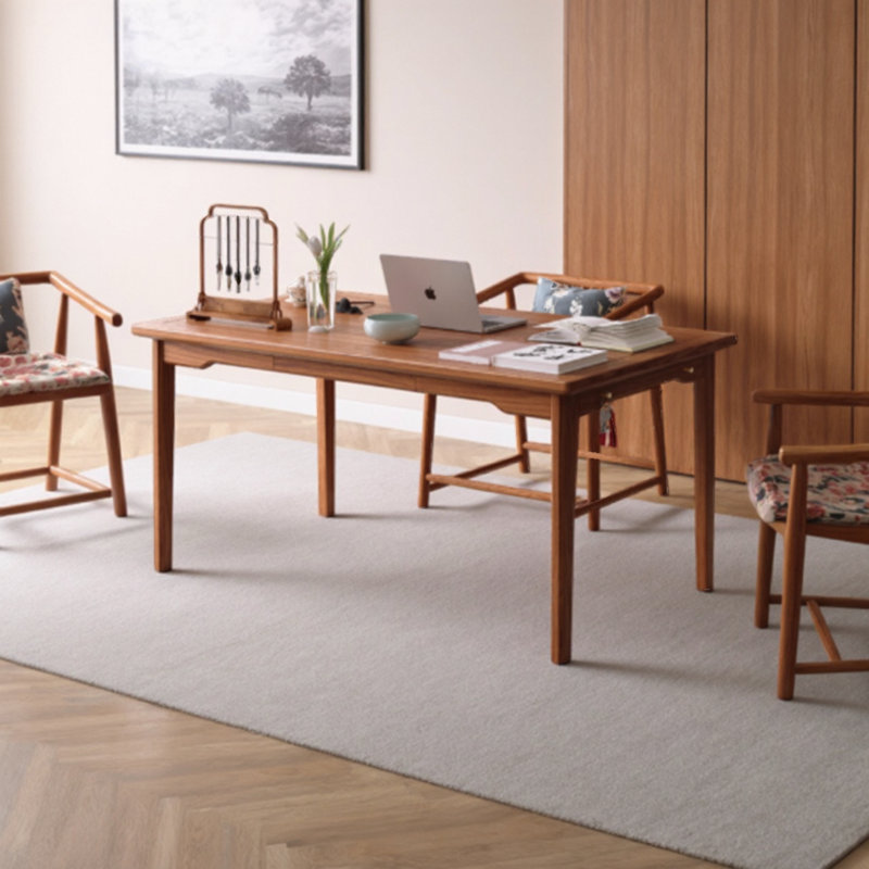 Bureau entièrement en bois de cire blanche