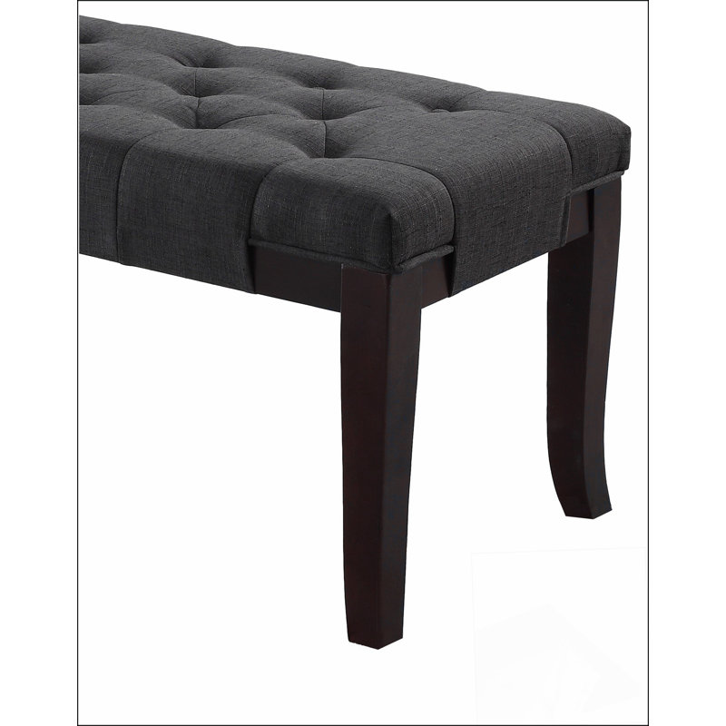 Linon Tufted Bench, Fabric,A solid basic framework, comfortable, durable and beautiful