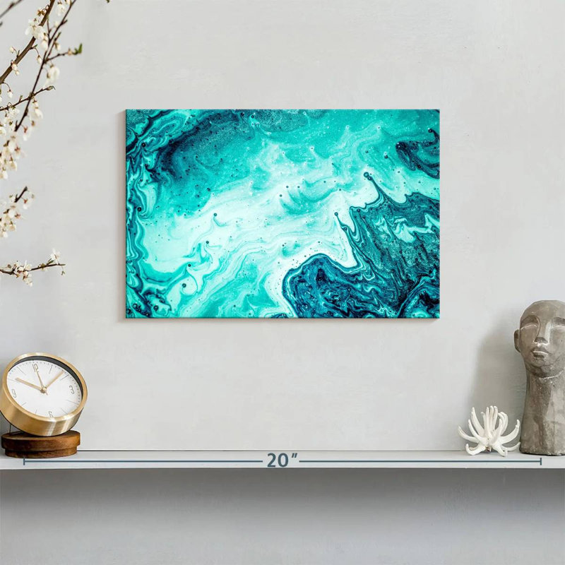 Avery Abstract Aquamarine Luxury
