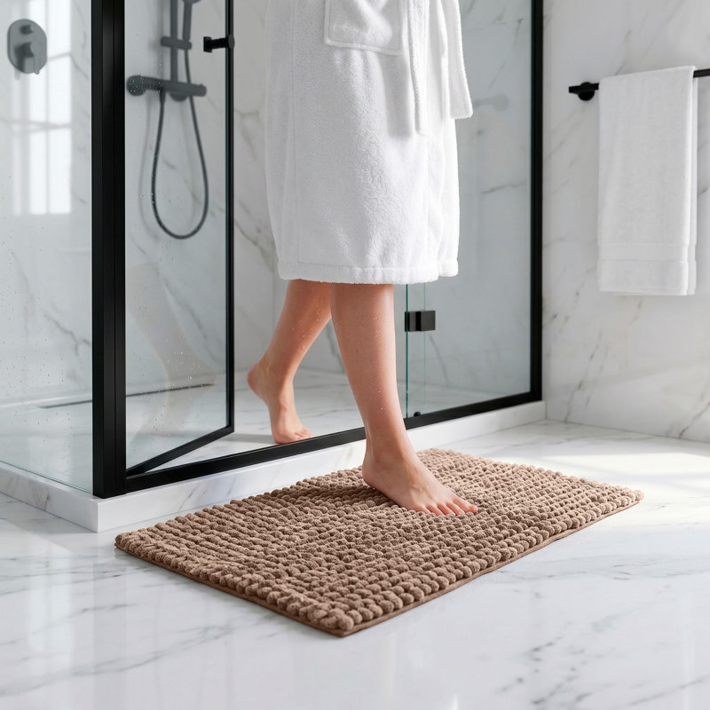 Tapis pour salle de bain Better Trends Indulgence, Beige, Rectangle - L 24 x l 17