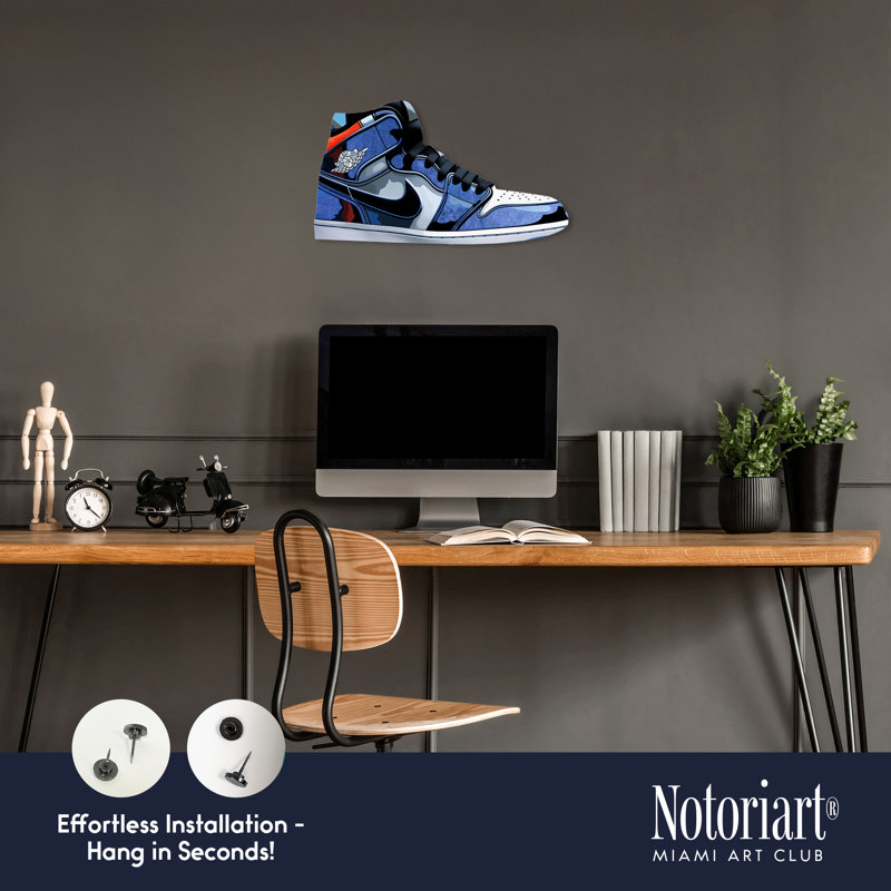 Art mural Sneaker, Primaire bleu