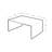 Clear Acrylic Riser Pedestal Display 6"W x 4"D x 3"H, 4-Pack