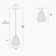 1-Light Matte Black Single Geometric Pendant with Clear Glass