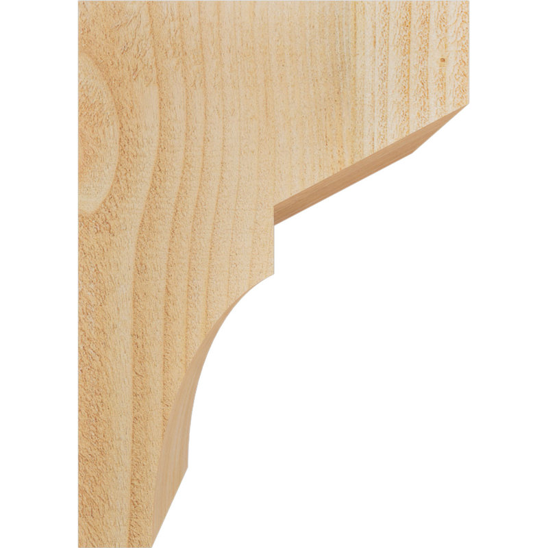 Corbeau Monterey, H 14 po x l 6 po x P 10 po, Sapin de Douglas, Sciage brut