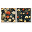Adella - Ensemble de 2 collages floraux carrés-101843954-101843957