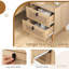45cm W Manufactured Wood Bedside Table