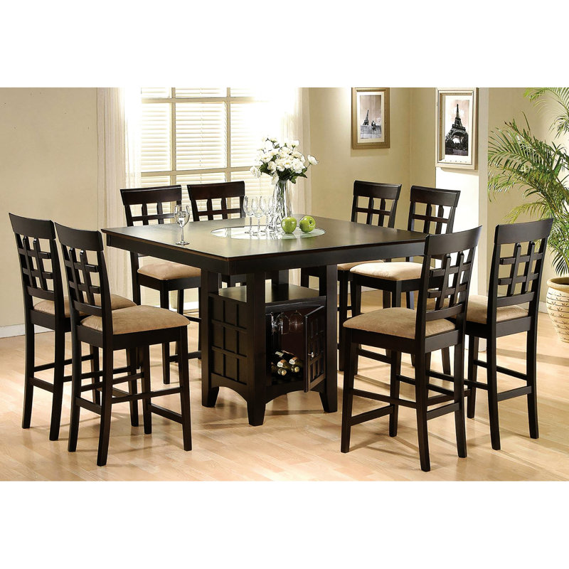 2 tabourets de comptoir en beige et cappuccino - convient à diverses occasions (de 2) pour un rassemblement confortable