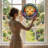 7.8"H Glowing Cross Stained Glass Window Panel-1489895645