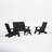 Byrnes Plastic 4 - Person Patio Conversation Set with Cushions-1227535332