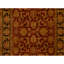 Hand Knotted Wool Oriental Area Rug in Red And Black