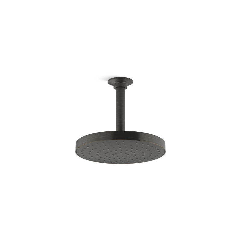 Pomme de douche fixe Awake Flood, 2,5 gallons par minute, Bronze frotté à l'huile