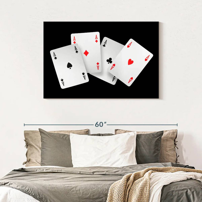  «Four Ace Card», H 30 po x l 45 po