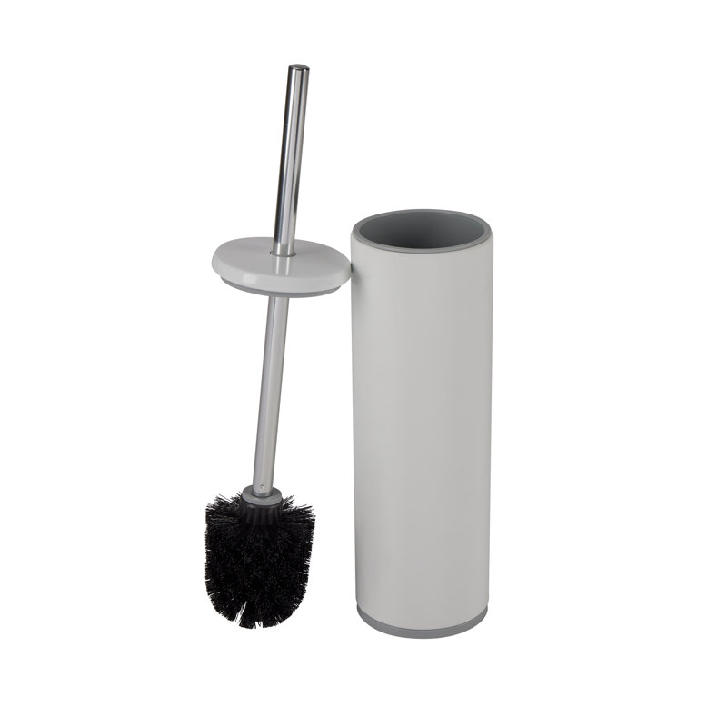 Bath Bliss Metal Toilet Brush And Holder, White