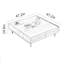 Table basse moderne simple en noyer noir-107556464