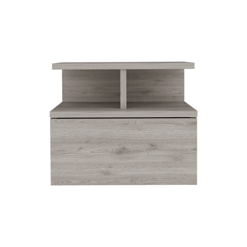 Table de chevet flottante Reister Flopini, un tiroir, Gris clair