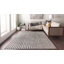 Tapis lavable antidérapant à rayures bohémiennes délavées-22133793