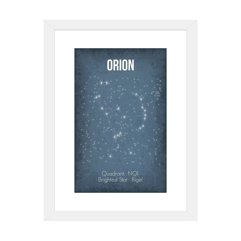 « Orion » par GetYourNerdOn-impression, Blanc, H 32 po x l 24 po x P 1 po, Papier encadré blanc