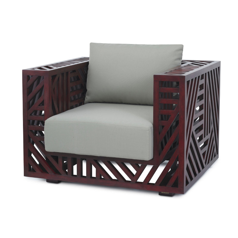 Ari Upholstered Arm Chair, Natural
