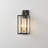 2-light Outdoor Wall Lantern with Clear Glass Shade-1232071209