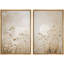 Art minimaliste de champ de fleurs minimalistes, images de chambre à coucher, impression sur toile encadrée, 2 pièces-304241853-304241848