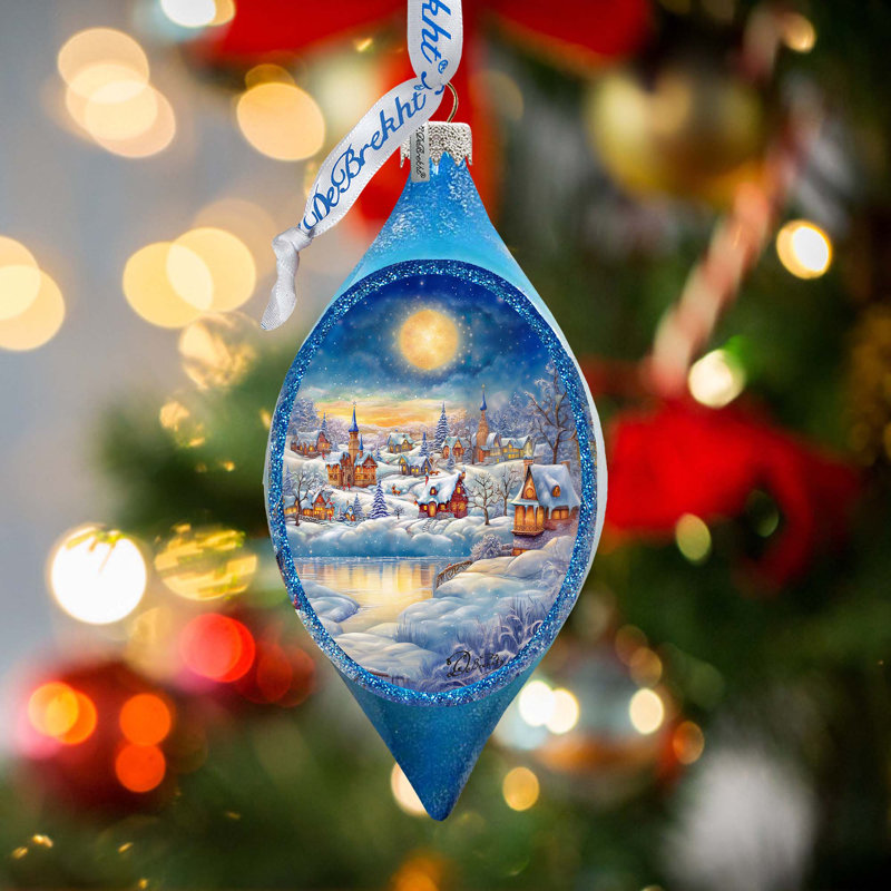3.5'' Glass Hanging Figurine Ornament