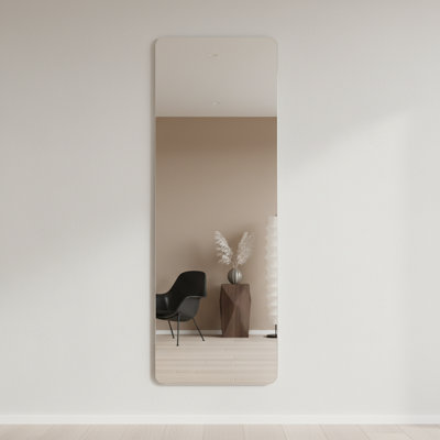 65" x 24" Full body Mirror – Large Wall Mirror for Home Gym, Bedroom & Living room – Frameless, Shatterproof & Easy to Mount
