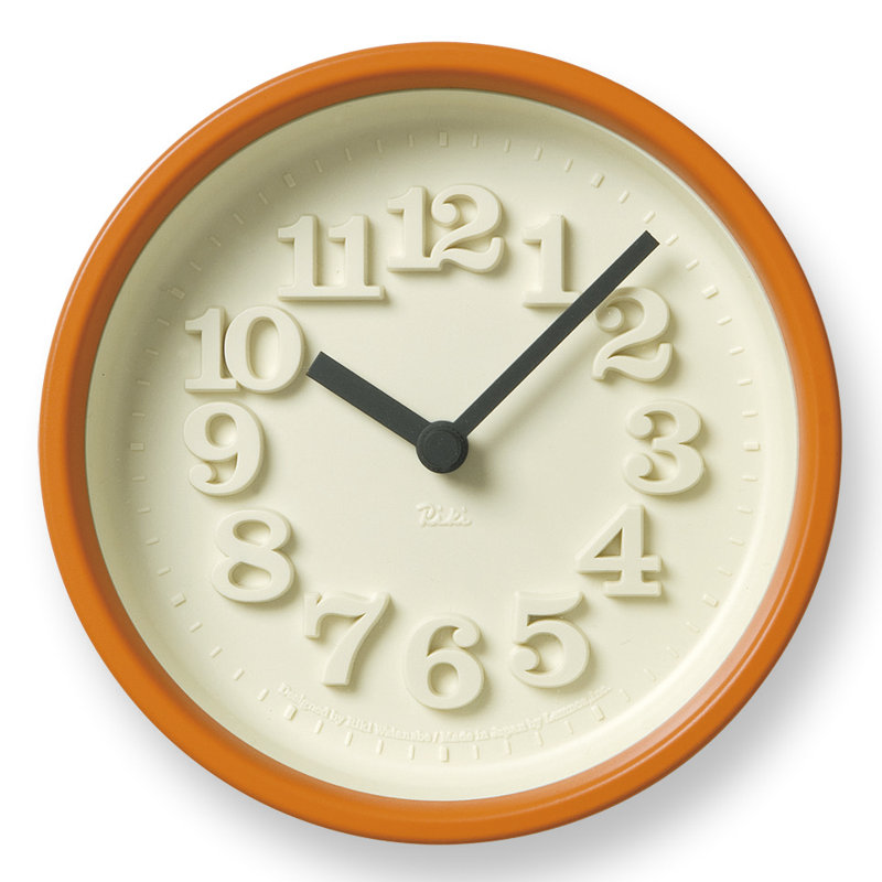 Kristine Wall Clock, Orange