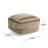 Rustic Wool And Cotton Large Pouf