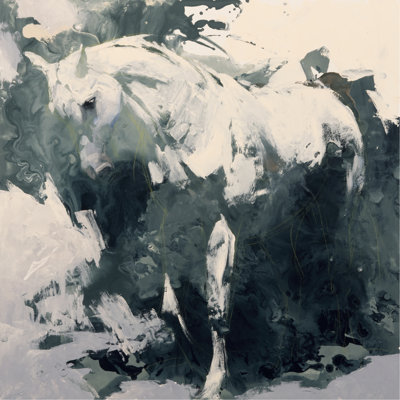 Étude en vert par Julie T. Chapman - peinture sur toile tendue