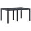 vidaXL Garden Dining Set 7 pcs Anthracite Polt rattan-668525326-668525327
