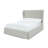 Hera Skirted Footboard Storage Panel Bed In Oatmeal-362012557
