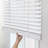 2-inch Room Darkening Slat Cordless Faux Wood Horizontal/Venetian Blind in Smooth White Finish-618071720