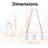 Palatine 6 - Light Glass and Iron Dimmable Chandelier
