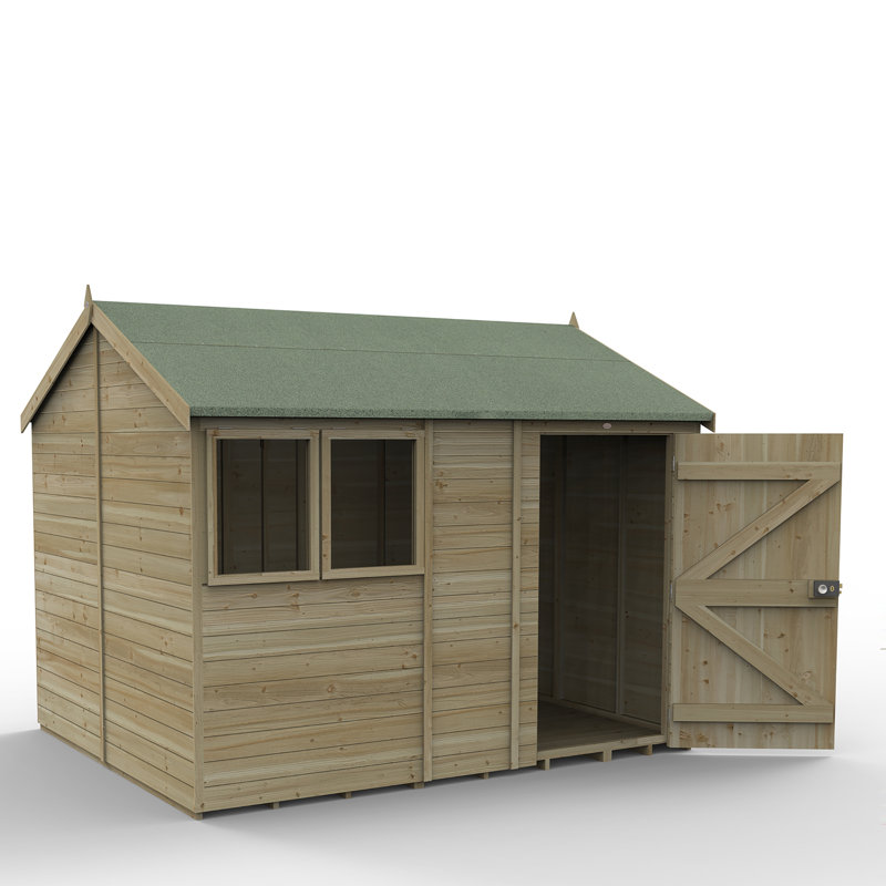 Timberdale 10 x 8 Reverse Apex Shed, No