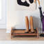 Support à bottes en bois massif de qualité supérieure avec tapis en fibre de coco naturelle - Rangement pour chaussures-455422150-468058399-455422145
