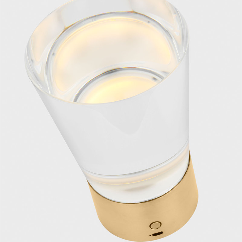 Caspe 8 Rechargeable Table Lamp, Gold