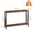 Console Table, Entryway Table With Storage, Industrial Sofa Table With V Design, 2-Tier Narrow Console Table-537844815-549872530