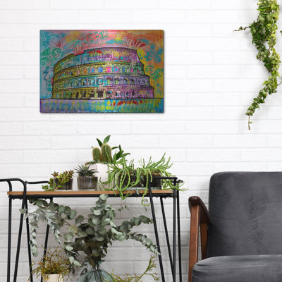 «Colosseum» par Dean Russo, art mural en métal