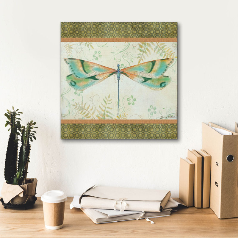 «Lebellule-e» par Jean Plout, art mural sur toile, 18 po x 18 po, 18 po x 18 po