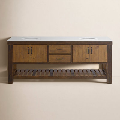 Farmhouse 84" Double Bathroom Vanity