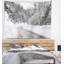 Paysage, route d'hiver brumeuse en tapisserie slovène-28488635