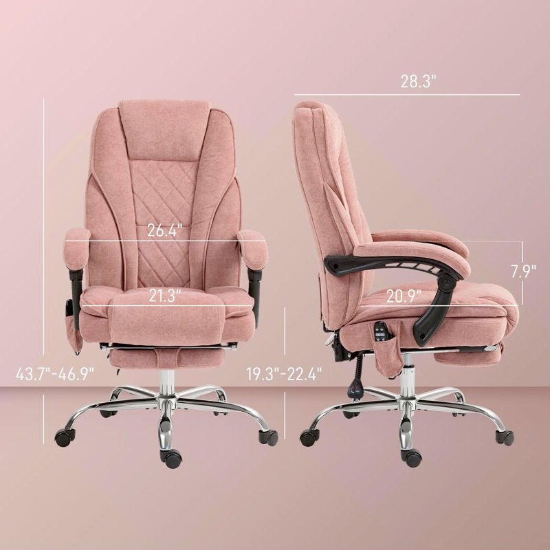 Fauteuil de bureau avec repose-pieds Vinsetto Massage