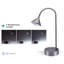 Lampe de bureau grise 16 po Sabra