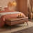 Ottoman Bench - Mid-Century Modern Bench With Synthetic Leather And Stitching, End Of Bed Bench With Hidden Storage, For Living Room, Bedroom, Entryway, Caramel Brown-539189428