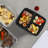 Disposable A7 triple compartment lunch box-50pcs set